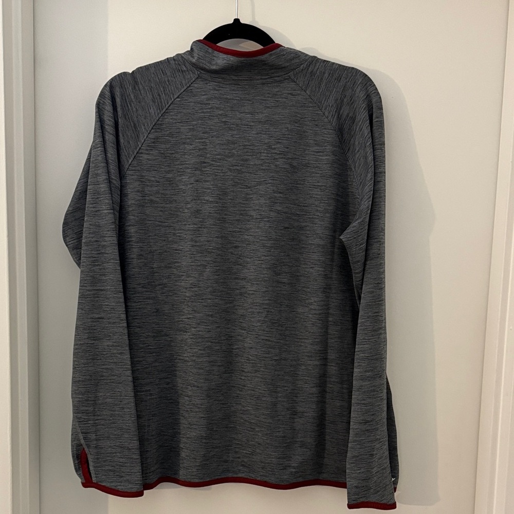 New Balance Boston College Charcoal and Maroon Quarter-Zip Top - Picture 3 of 3
